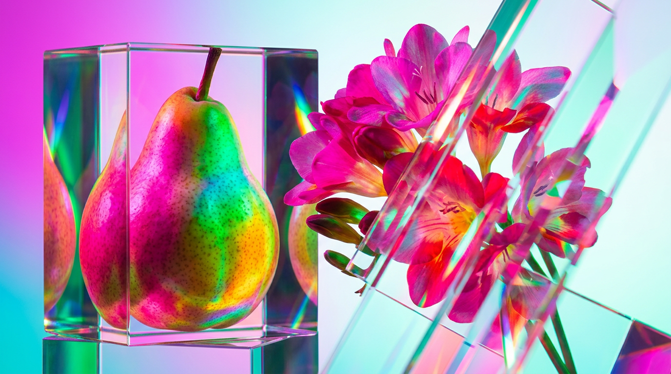 Luxury perfume bottles reflecting elegant floral and fruity notes