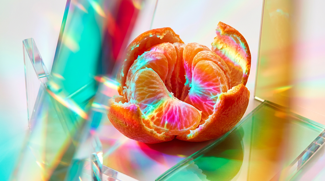 A vibrant arrangement of mandarin and orange blossoms representing fresh citrus fragrance