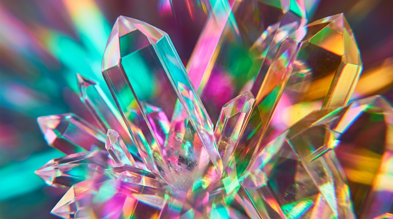 Crystal-clear transparent perfume bottles on a serene background