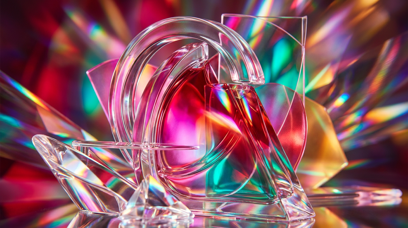 Romantic evening setting with a glass of wine and luxury perfume bottles