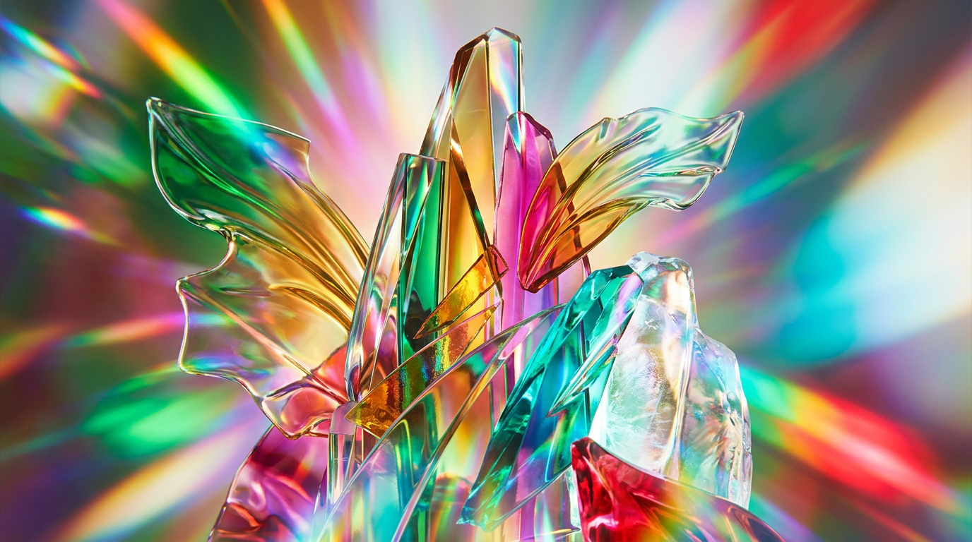 Transitional perfumes and seasonal fragrance bottles on a minimalist background