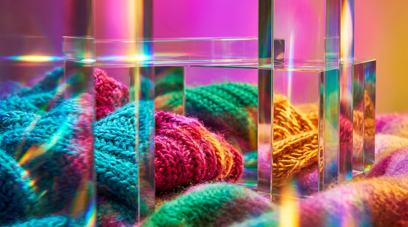 An aesthetic cozy evening setting with a candle and a soft blanket