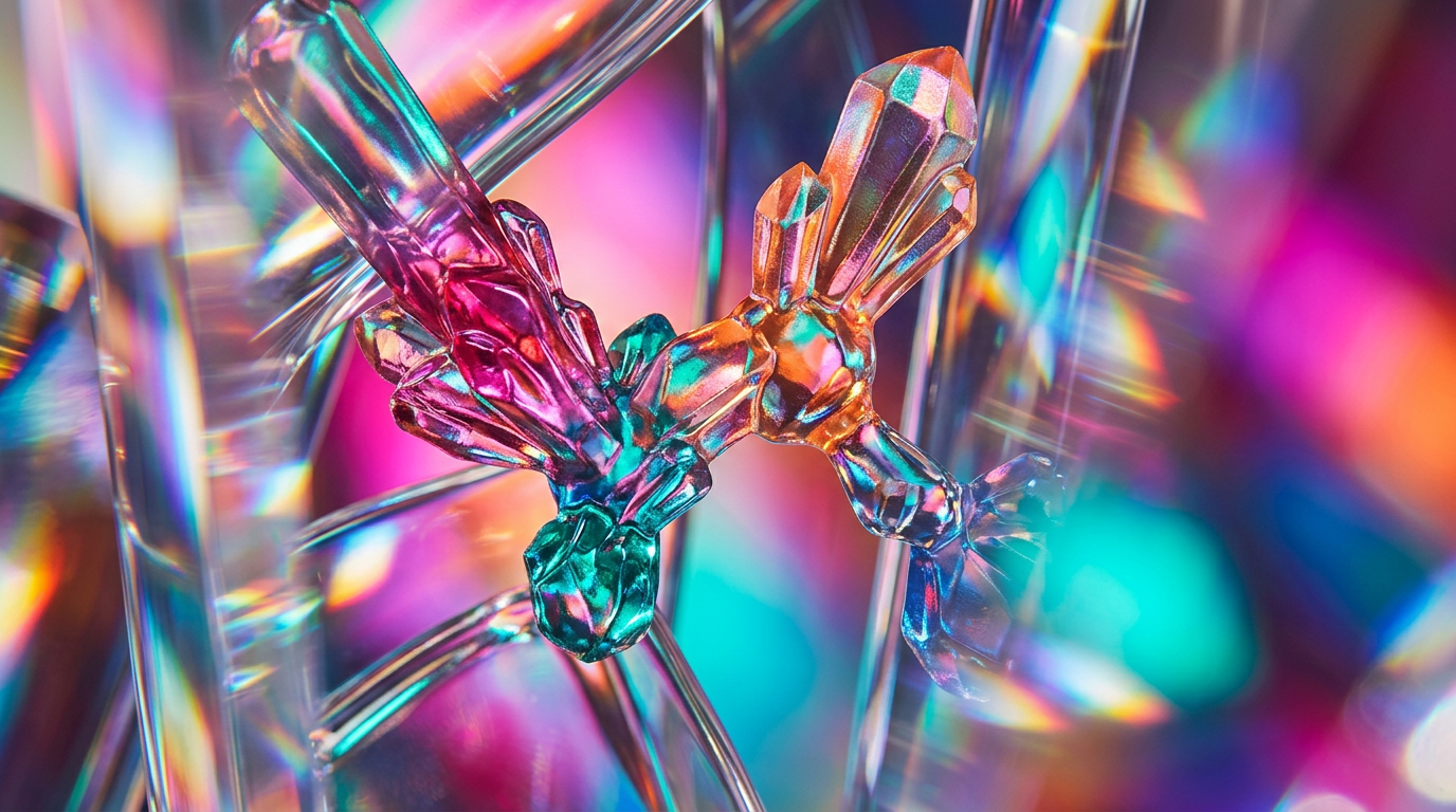 An artistic representation of fragrance molecules and botanical elements