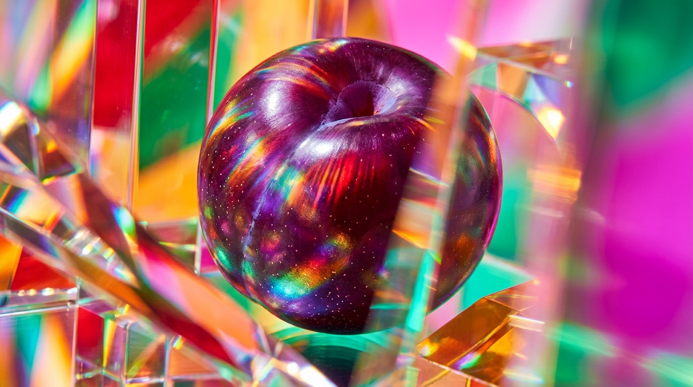 Oriental plum fragrance notes set against dark, moody velvet textures