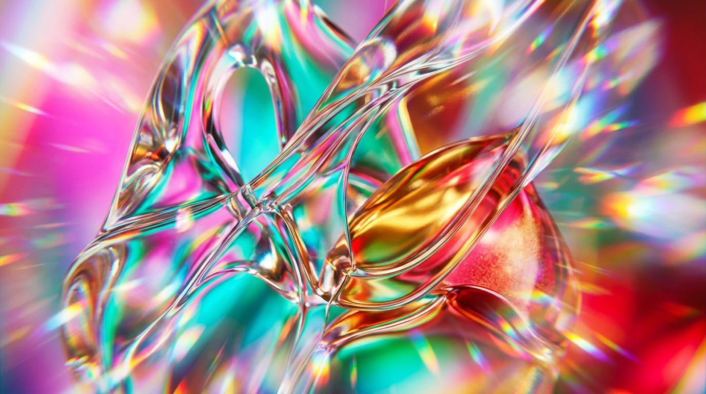 An artistic representation of gender-fluid fragrance bottles and botanical elements