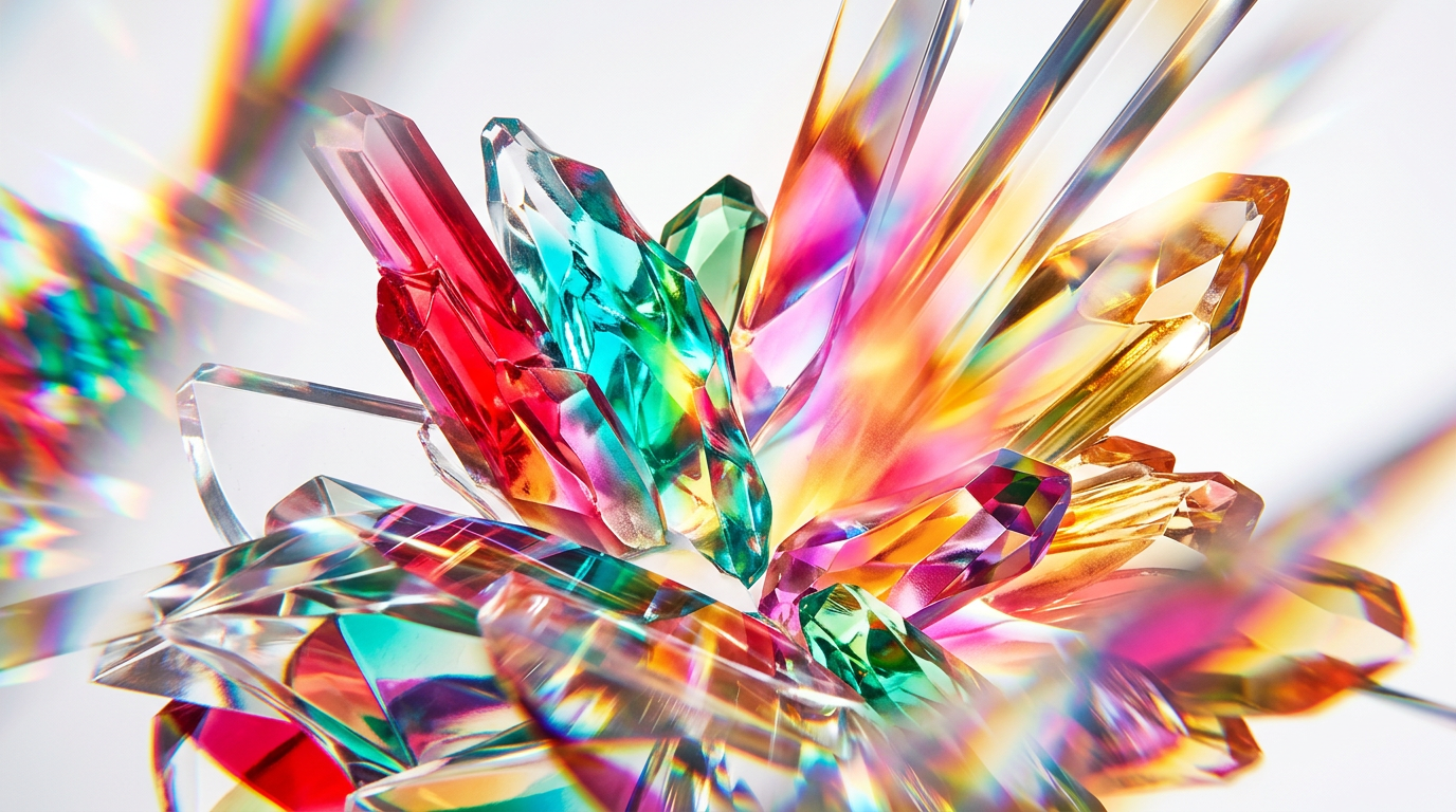 Vibrant and colorful perfume bottles representing a spontaneous lifestyle