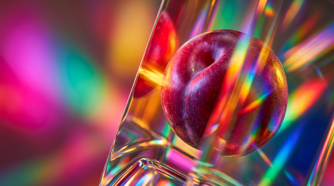 Rich dark oriental plums and perfume ingredients