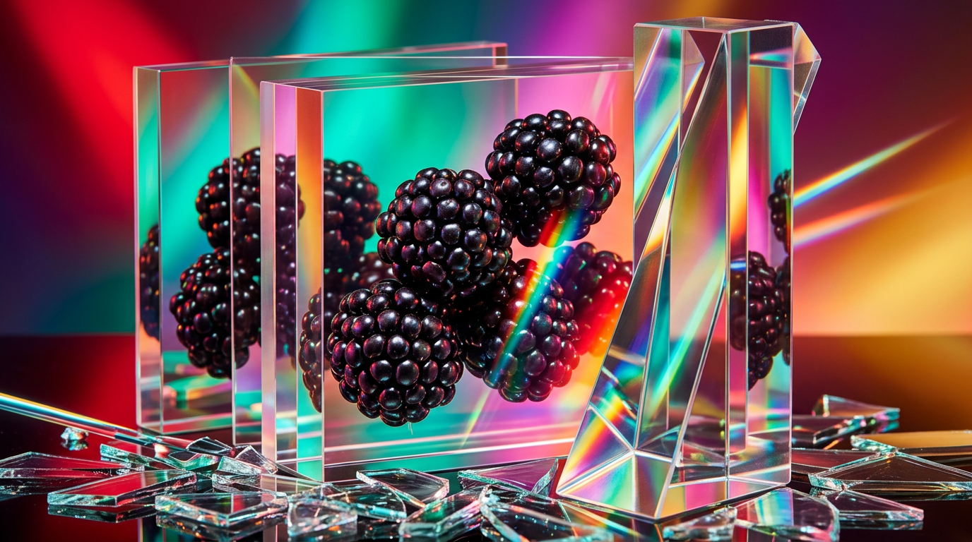 An atmospheric autumn forest with blackberries and deep woody elements