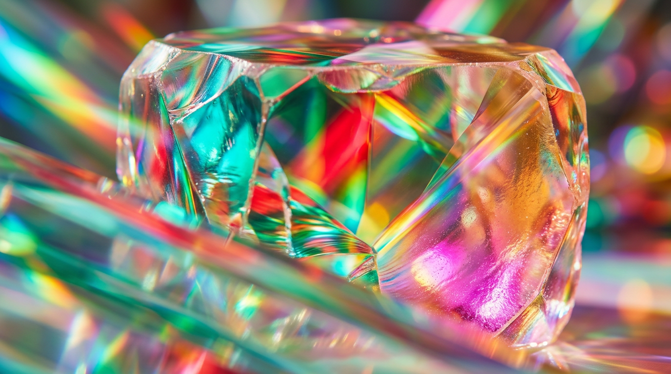 A collection of elegant, transparent perfume bottles reflecting soft morning light