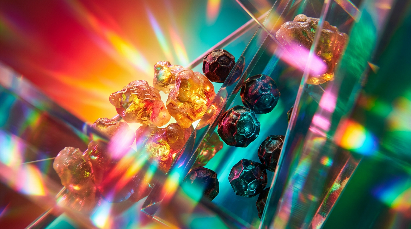 An atmospheric display of Frankincense Black Pepper Noir with dark woods and smoky resins
