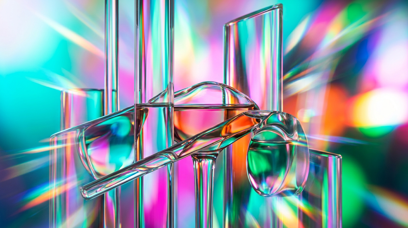 Luxury perfume bottle with evaporating mist