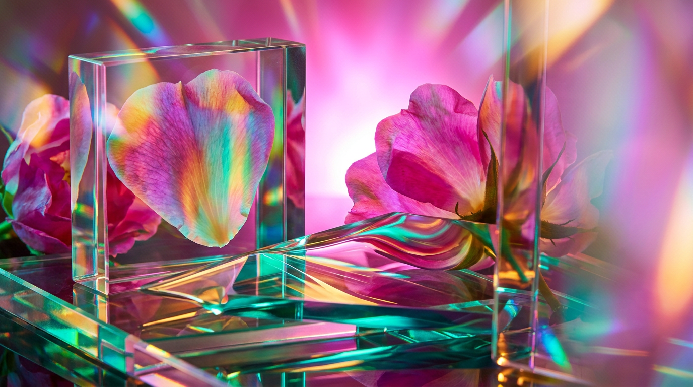 Comparative flatlay of luxury floral perfumes including Wild Roses and Kilian Love Don't Be Shy