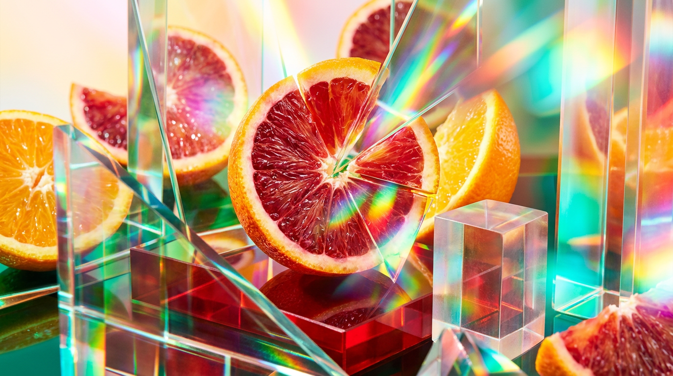 Shay & Blue Blood Oranges and Atelier Cologne Orange Sanguine bottles