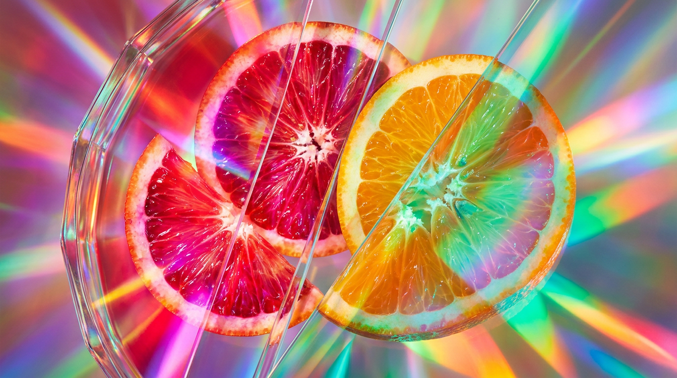 Citrus and aromatic bottles on a sunlit terrace