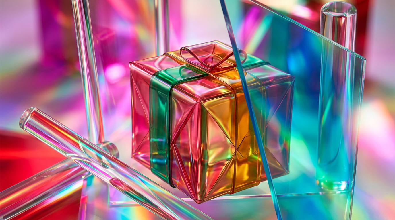 Luxury holiday fragrance gifts with festive decorations