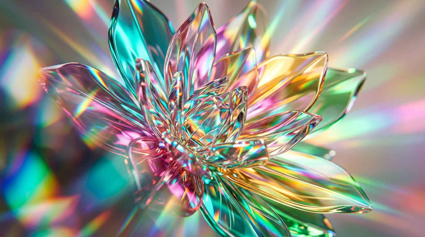 An array of modern floral perfumes with botanical elements