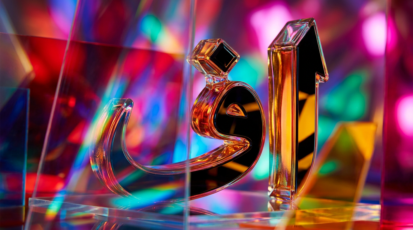 Oud Alif Fragrance Noir bottle on a dark reflective surface