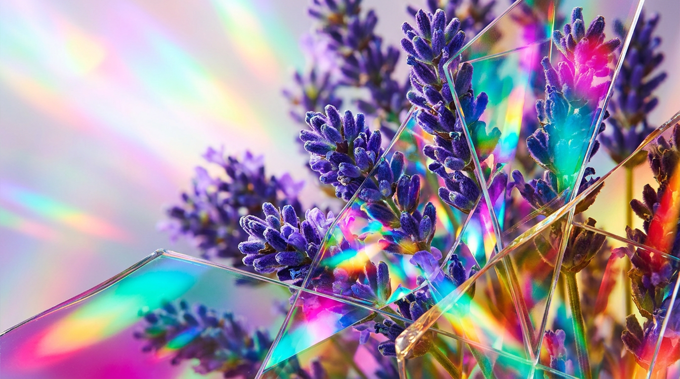 Fields of lavender at dawn representing dewy morning freshness