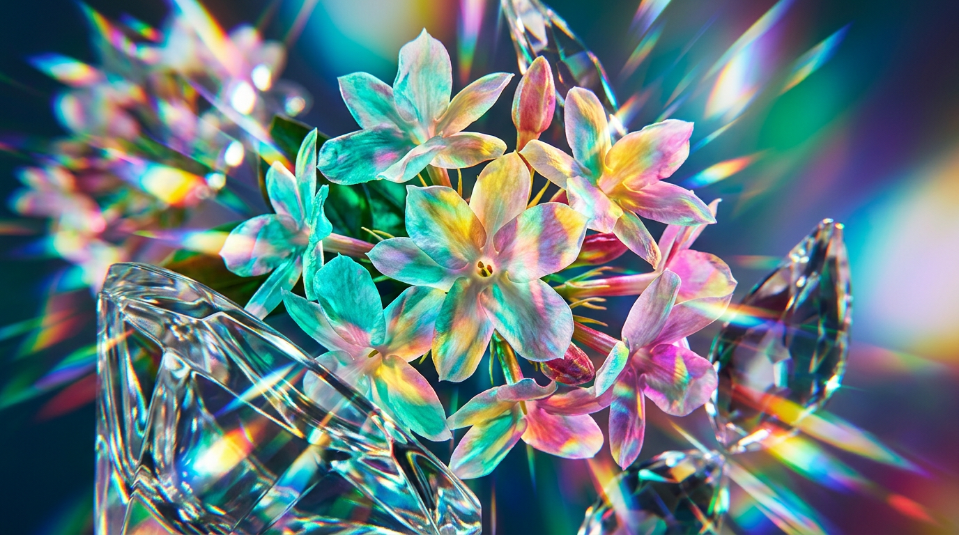 Exquisite Jasmin Sambac flowers in a natural garden setting