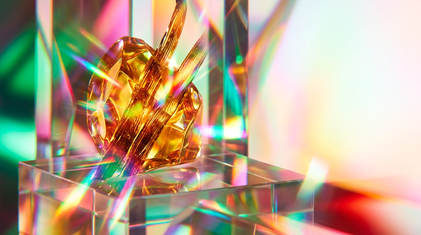Luxury fragrance bottles on a warm aesthetic background