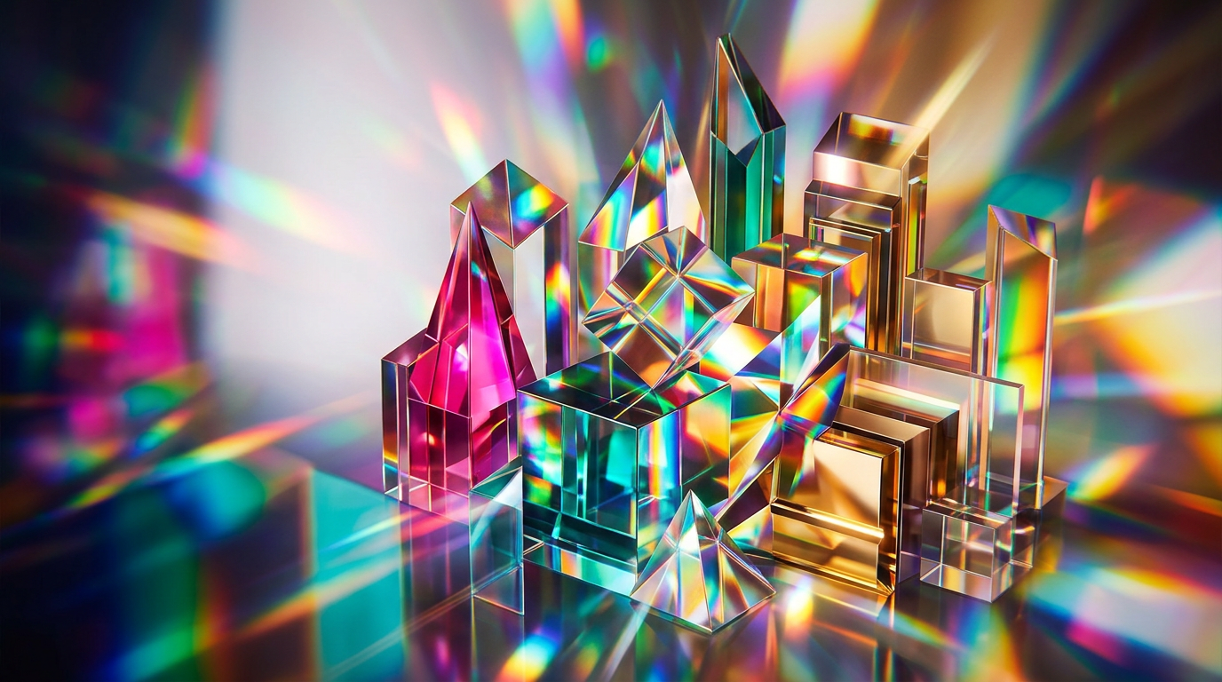 A collection of elegant fragrance bottles on a dark, reflective surface, evoking a night out aesthetic