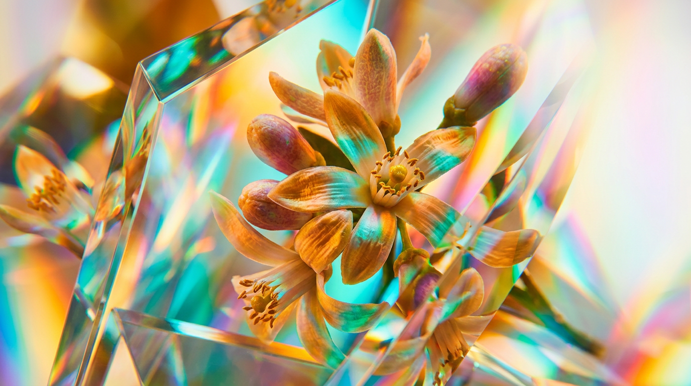 Bright citrus and white blossoms representing a spring awakening