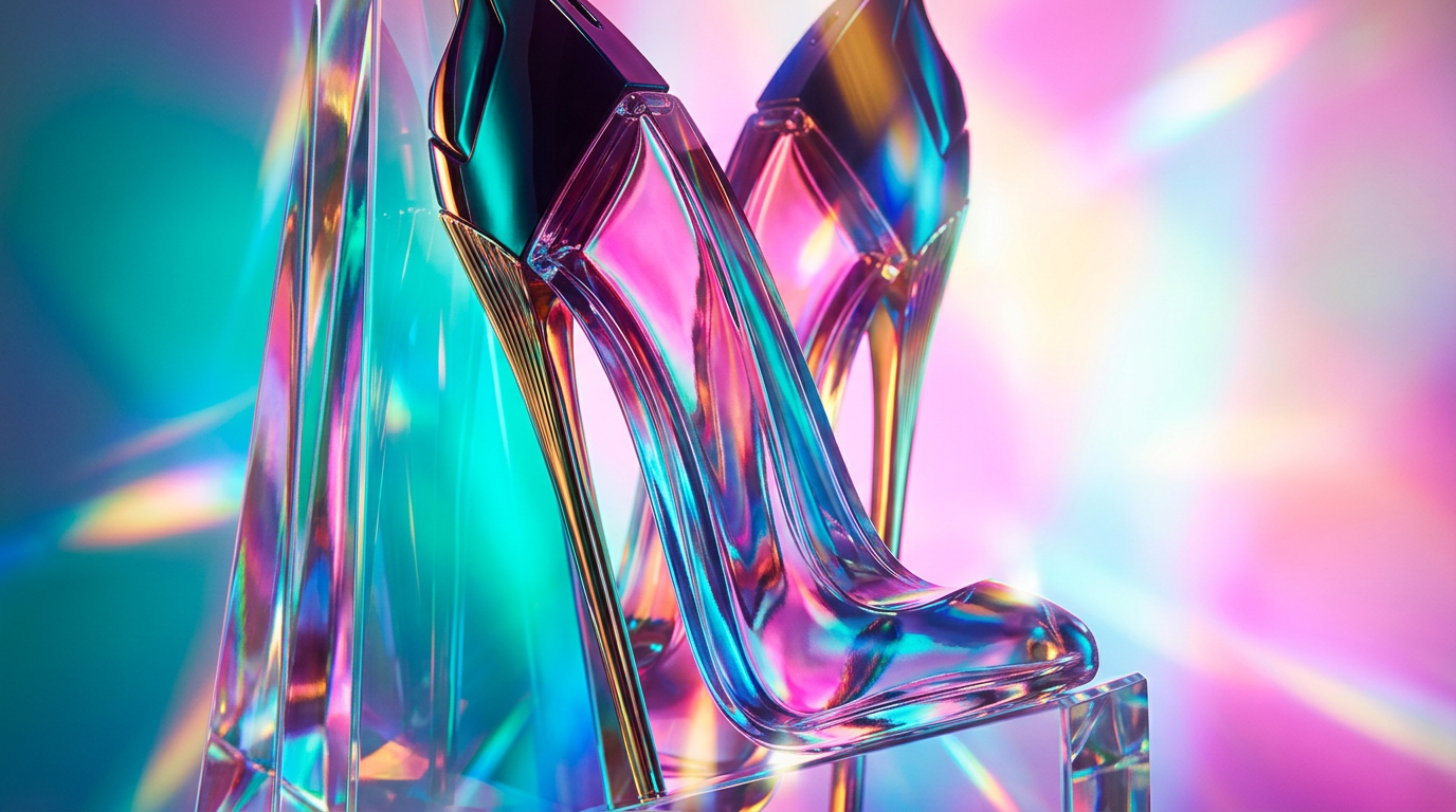 Confident woman preparing for an evening out with luxury fragrance