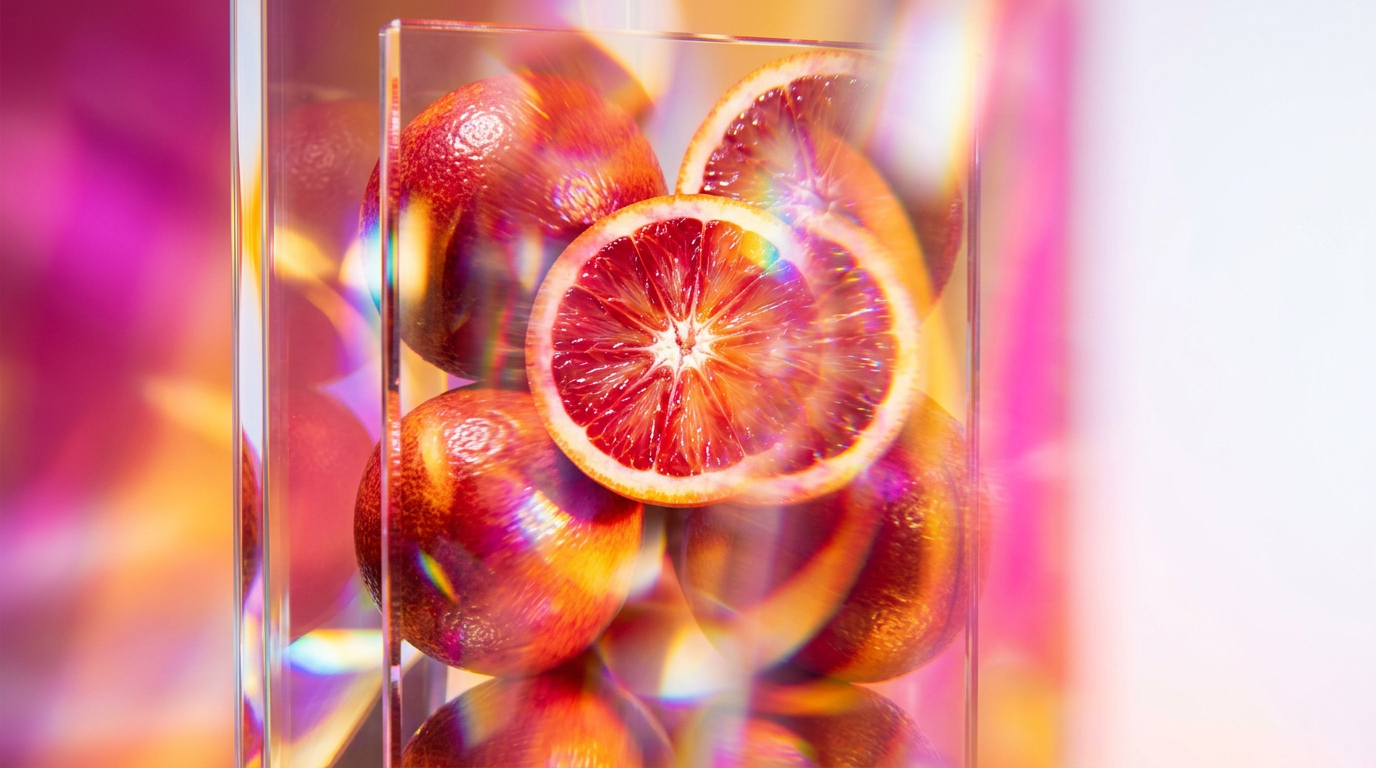 Shay & Blue Blood Oranges fragrance on a sun-drenched terrace