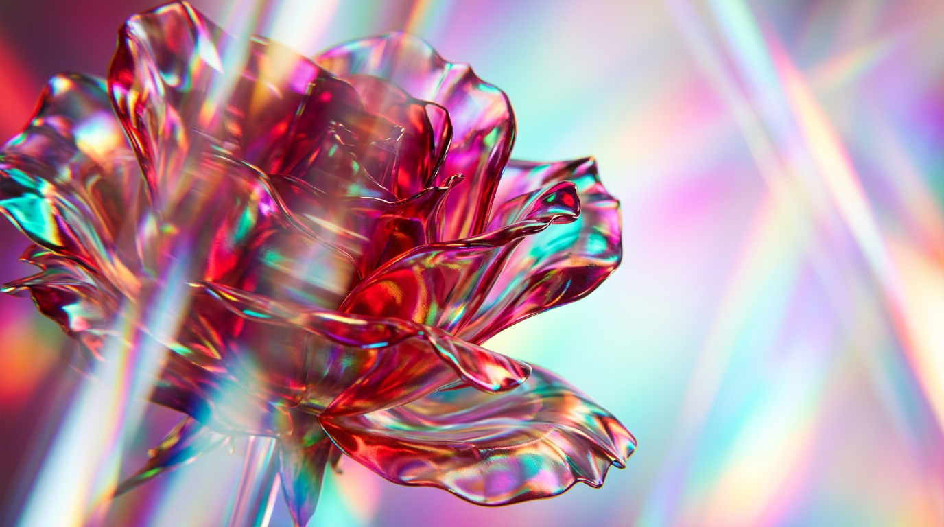 A beautiful bottle of Wild Roses fragrance surrounded by fresh dewy roses