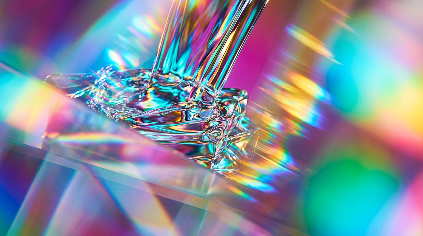 Raindrops on green leaves and a bottle of luxury perfume