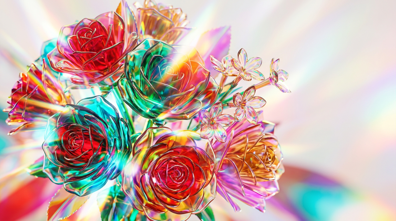 Elegant wedding fragrance bottle on a floral background