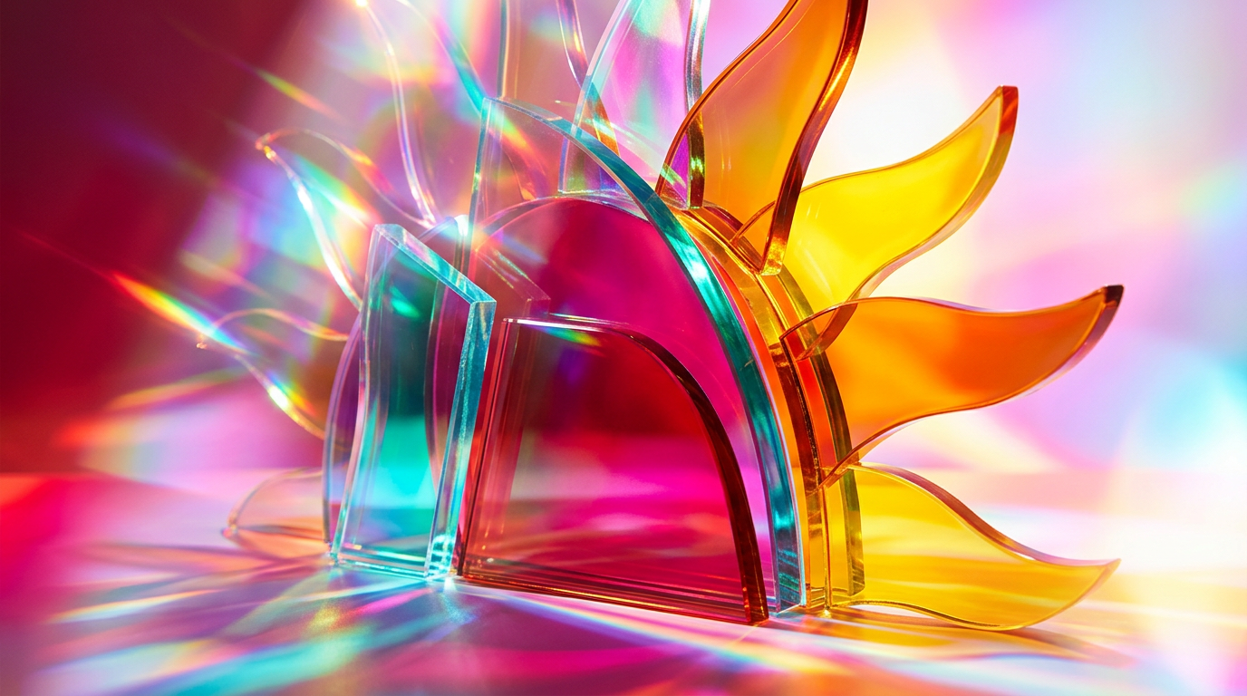 Sun-drenched perfume bottle reflecting morning light
