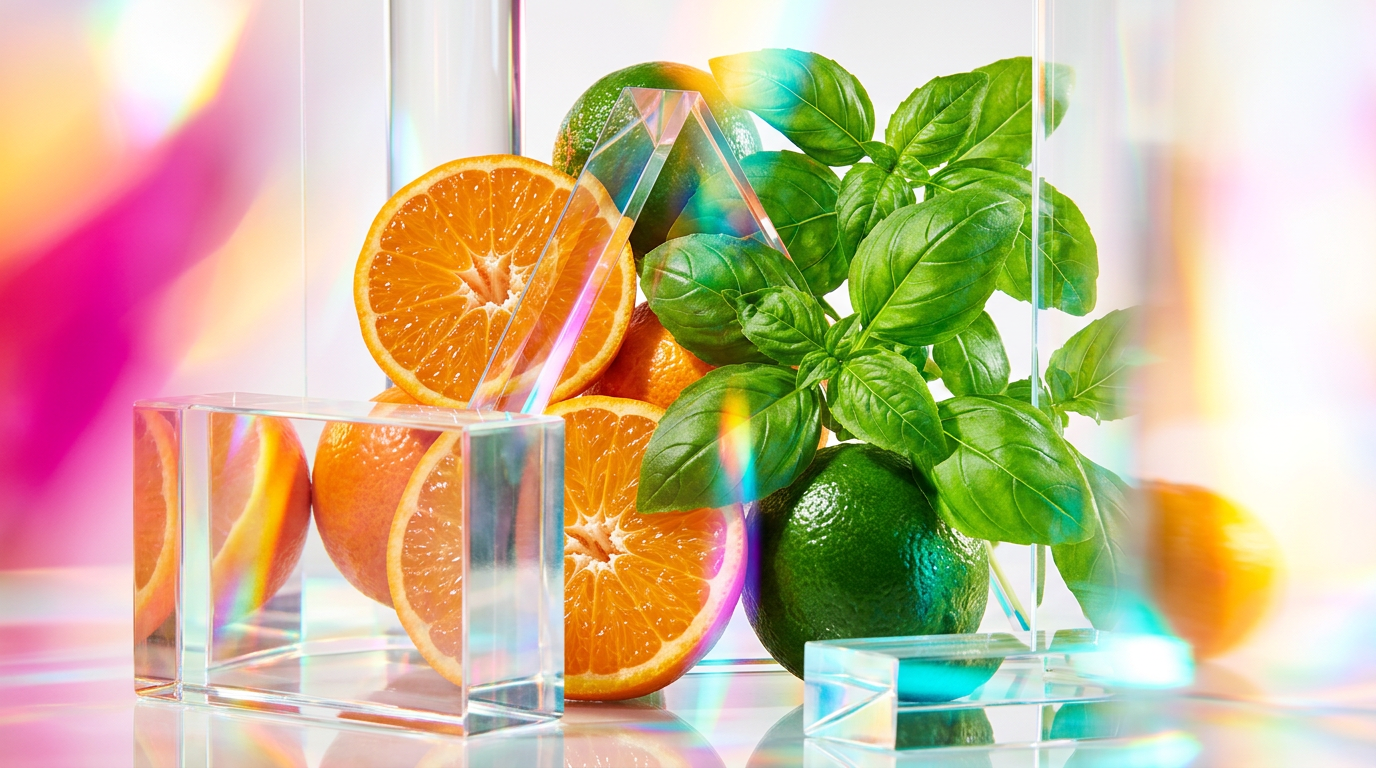 Vibrant citrus and fresh herbs for summer celebrations