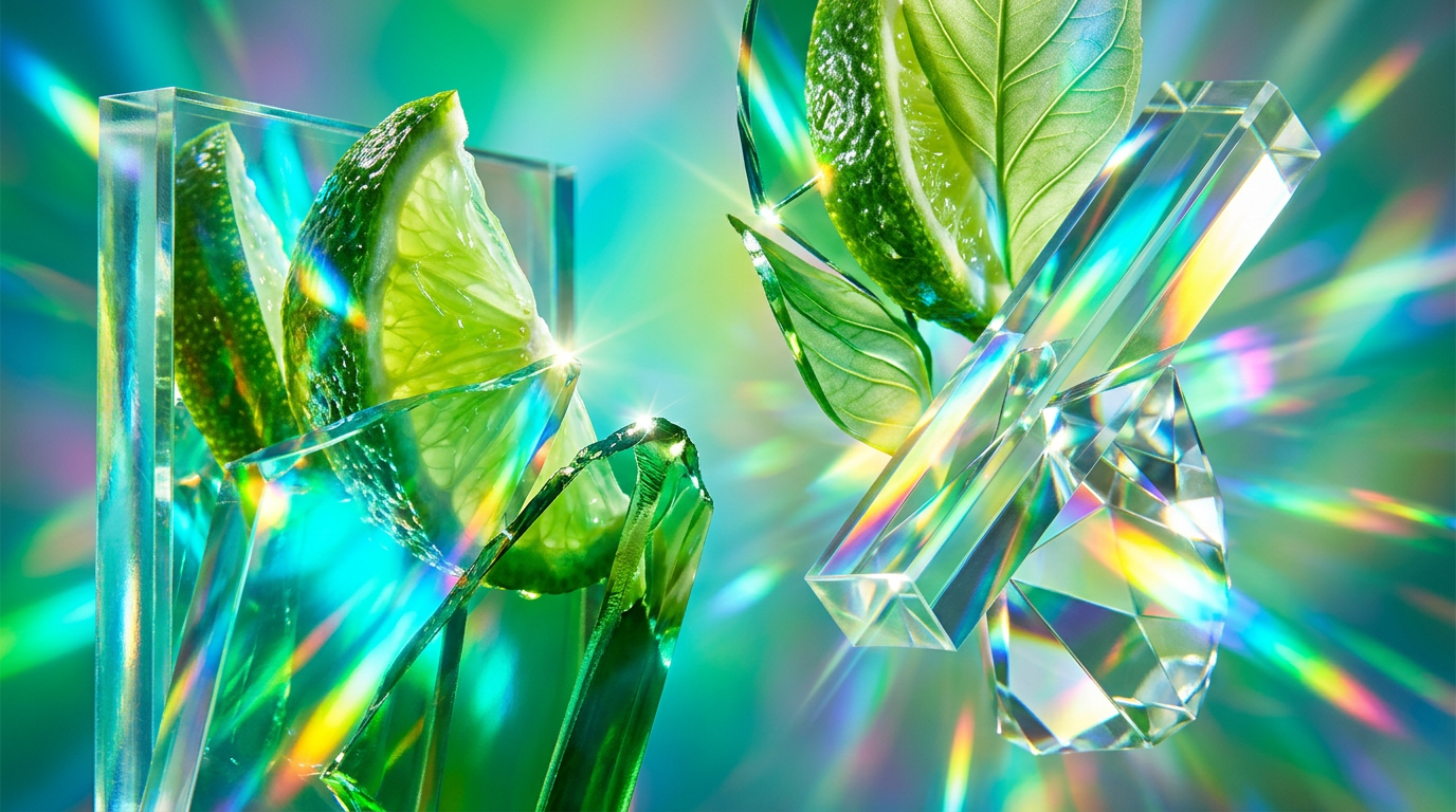 A fresh green garden reflecting juicy brightness