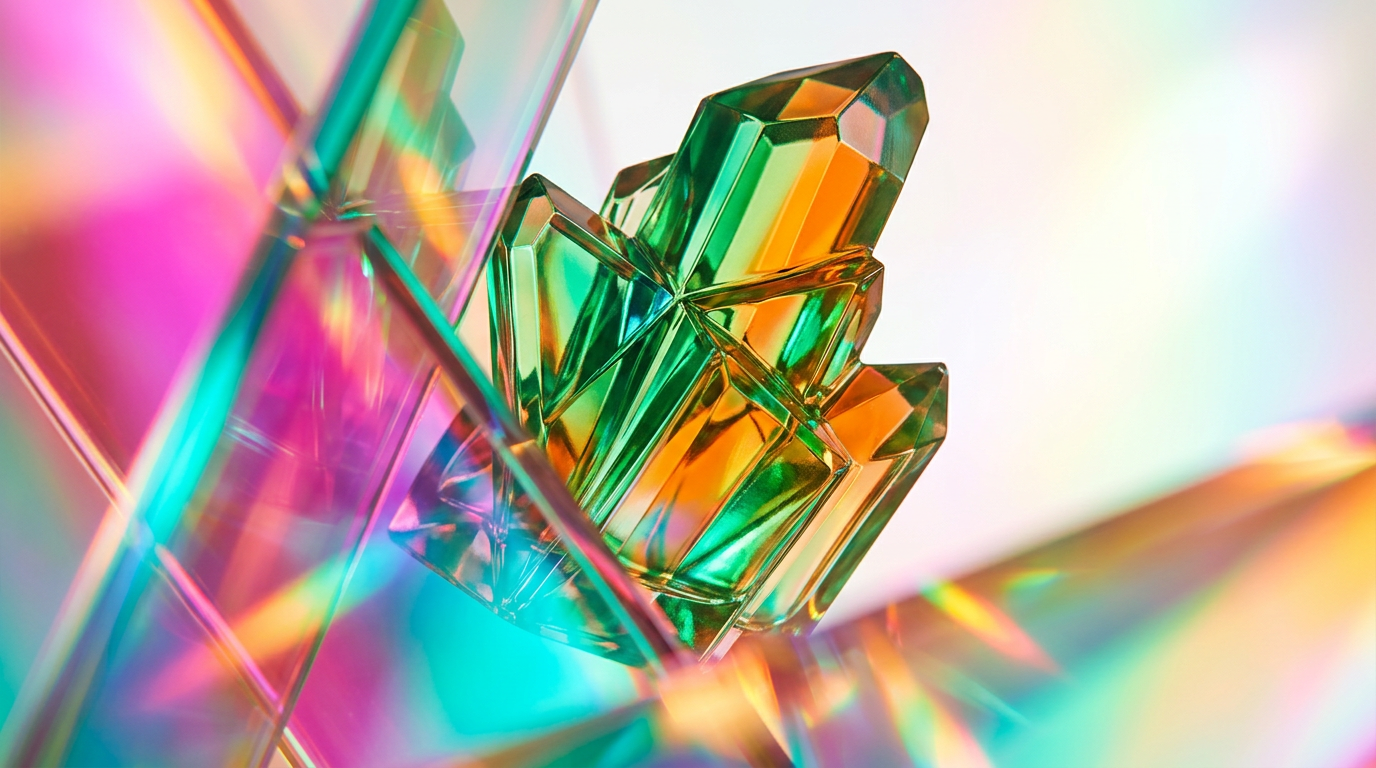 A collection of artisanal unisex perfume bottles in a moody, artistic setting