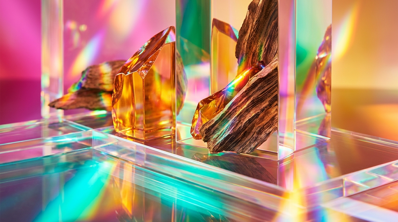 Amber Oud Ahad Fragrance Noir bottle set against a festive, golden glow