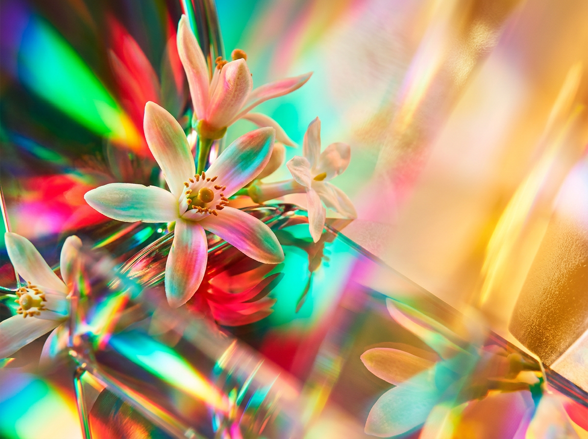 Close up of botanical ingredients used in artisanal perfumery