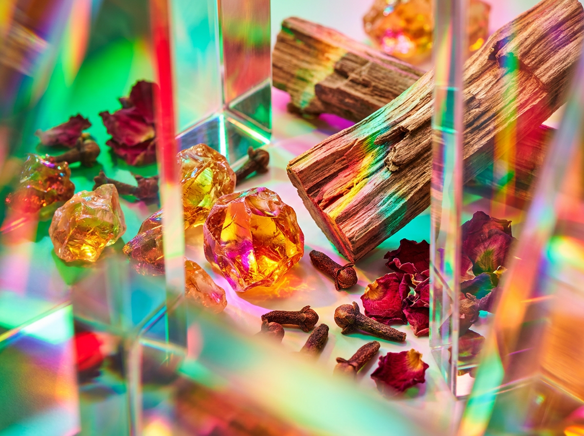 Close up of the delicate floral notes and ingredients used in Shay and Blue perfumes