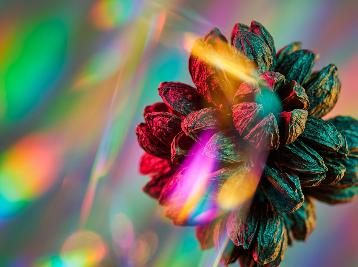 Close up of a 100ml perfume bottle reflecting a clean girl aesthetic