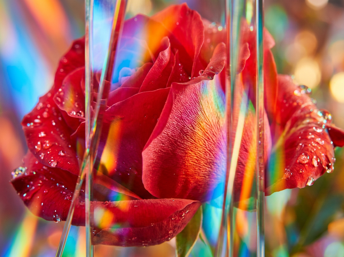 Black Tulip and Wild Roses fragrance bottles