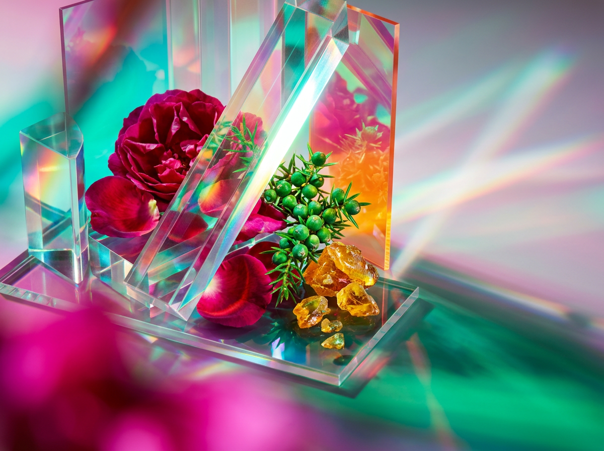 Fragrance layering set on a vanity