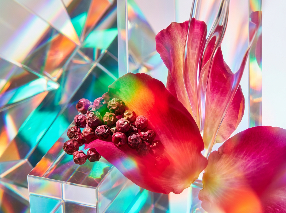 Raindrops on green leaves representing the Rain Shower Leaf fragrance