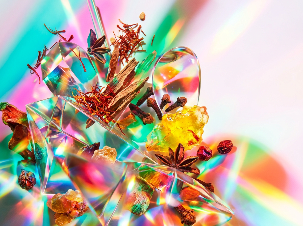 A collection of Shay & Blue fragrance bottles on a wooden desk, reflecting a polished and professional edge