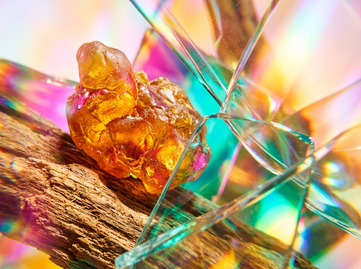 Close up of botanical ingredients and perfume mist