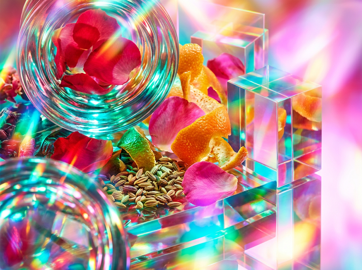 Close up of natural botanical ingredients used in Shay & Blue perfumery