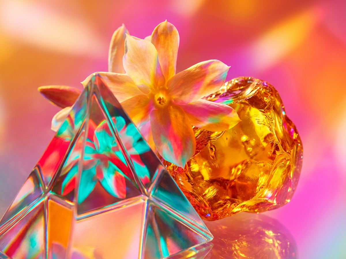 Fresh ingredients of fig, orange and flowers representing morning scents