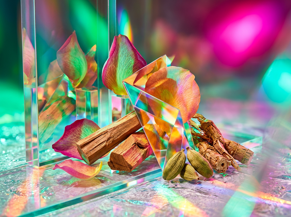 A collection of Shay & Blue fragrance bottles on a white marble surface representing clean luxury