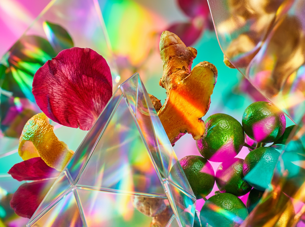 A collection of Shay & Blue fragrances displayed elegantly among autumn leaves and warm textiles