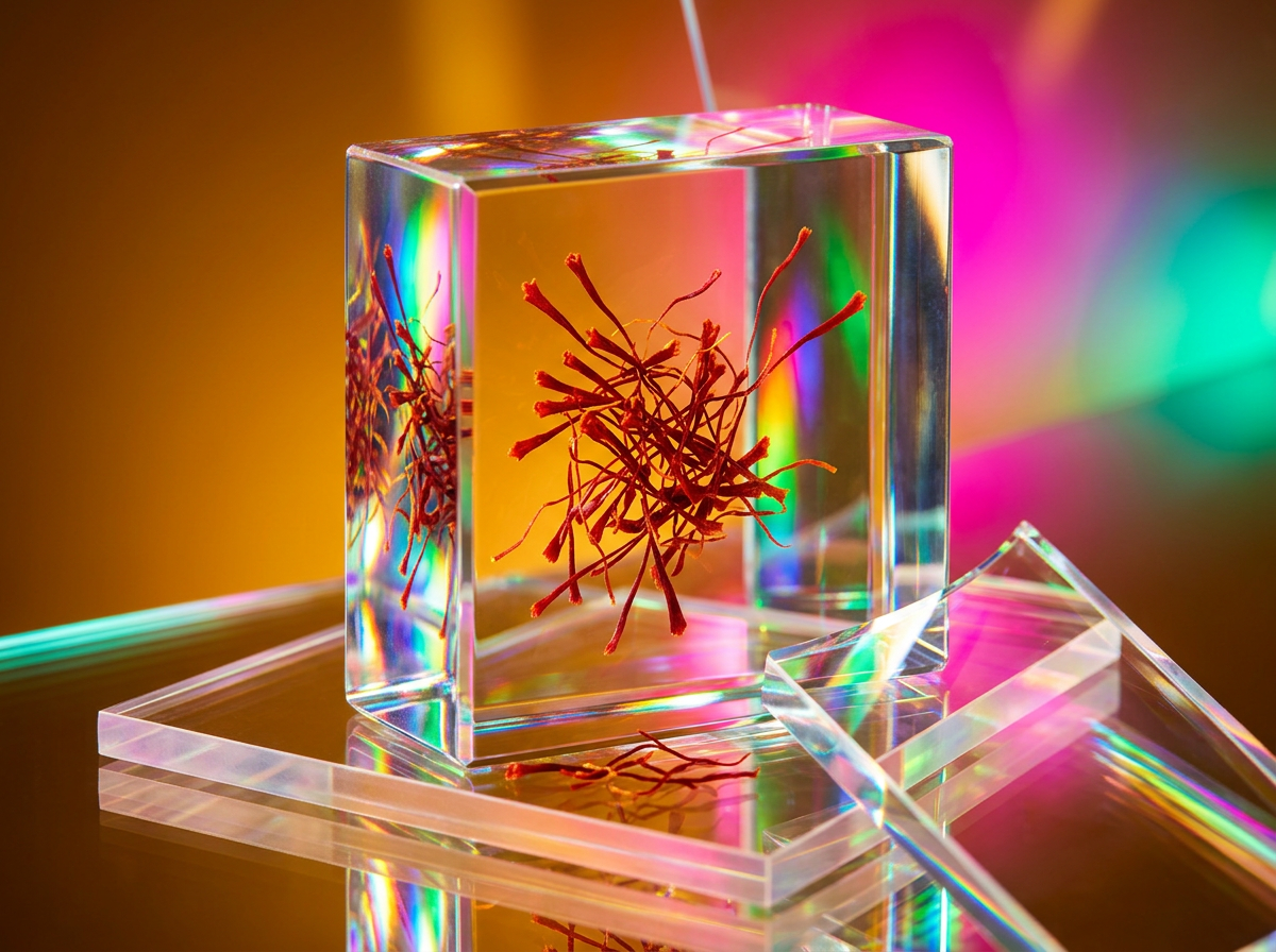 Stills of sliced oranges and limes with elegant perfume bottles