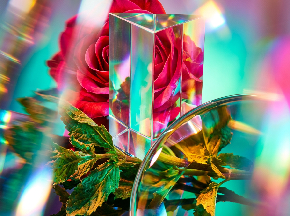 Visualizing the fresh and botanical notes of everyday luxury scents